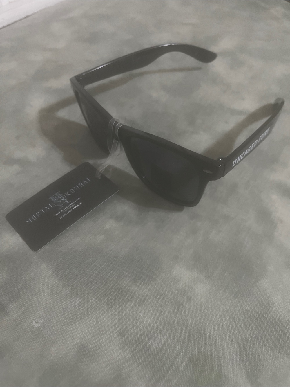 Mortal Kombat 2 2026 Sunglasses Johnny Cage Uncaged Fury Movie Promo w Tag NEW